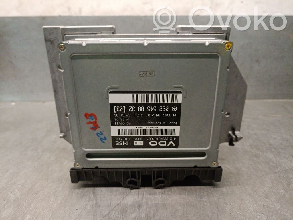 Sterownik / Moduł ECU   0225458832,412229018007VDO