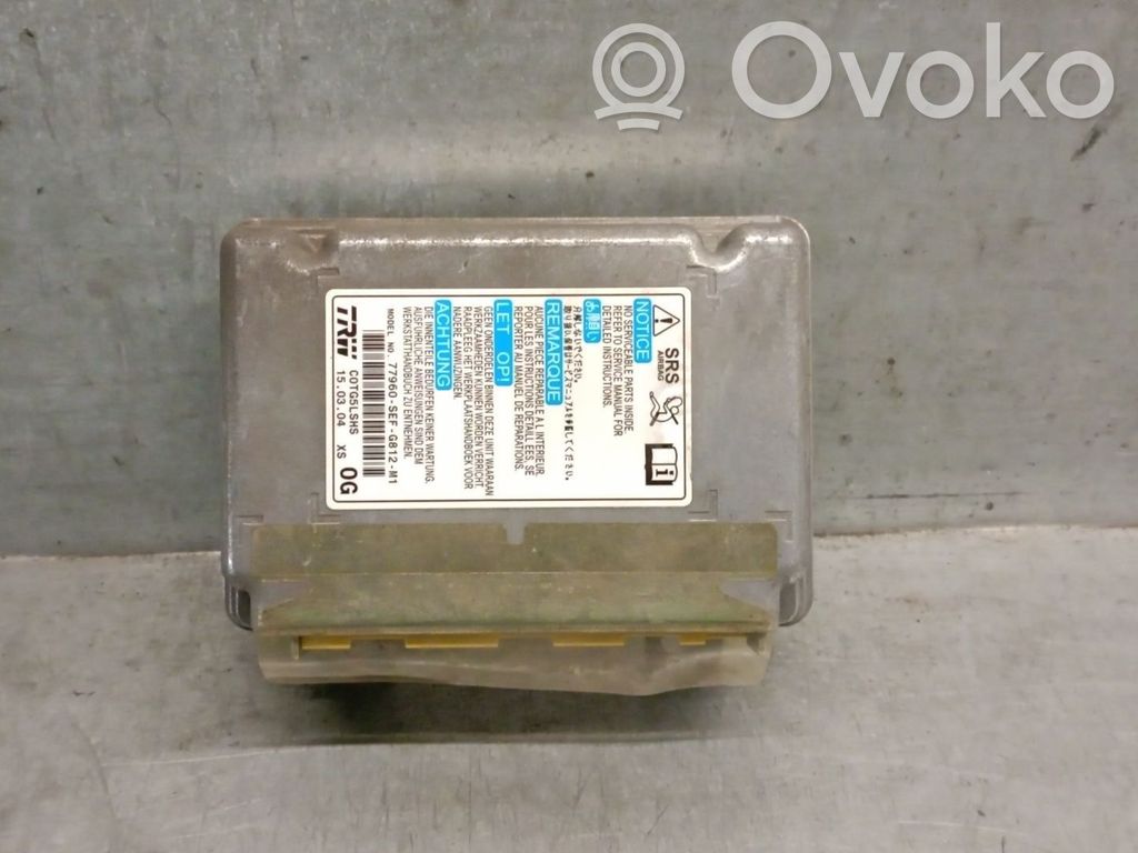 Honda Accord Centralina/modulo airbag 