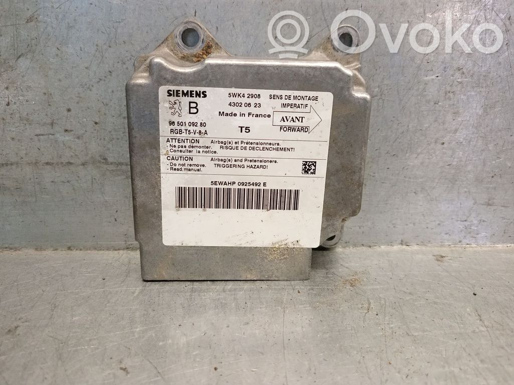 Peugeot 307 Unitate/modul de comandă airbaguri 