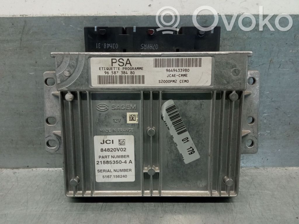 Peugeot 1007 Engine control unit/module 