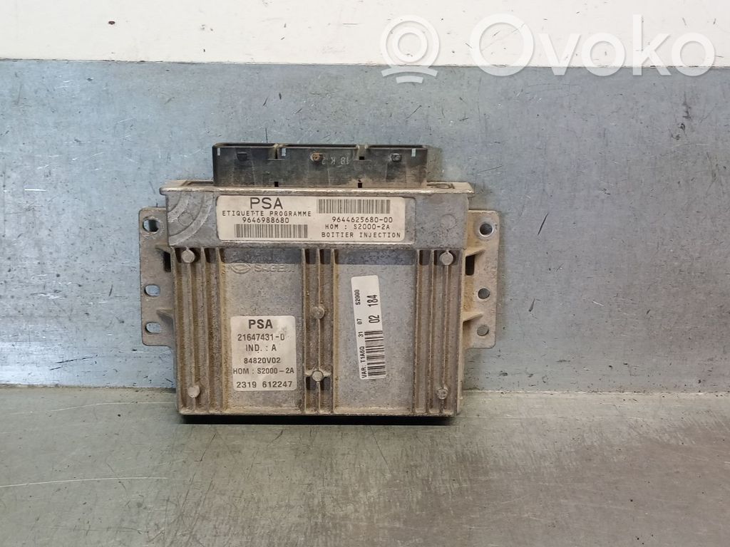 Peugeot 206 Unidad de control/módulo del motor 