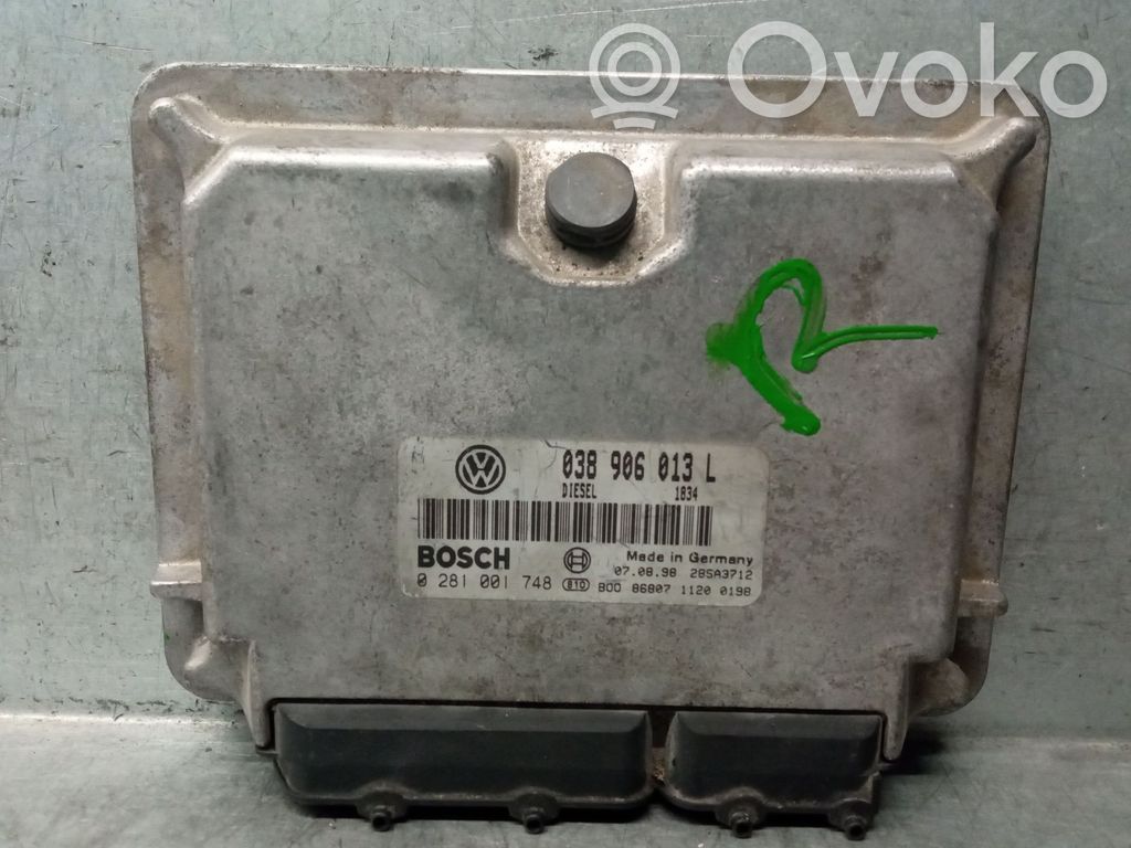 Engine control unit/module   038906013L,0281001748BOSCH