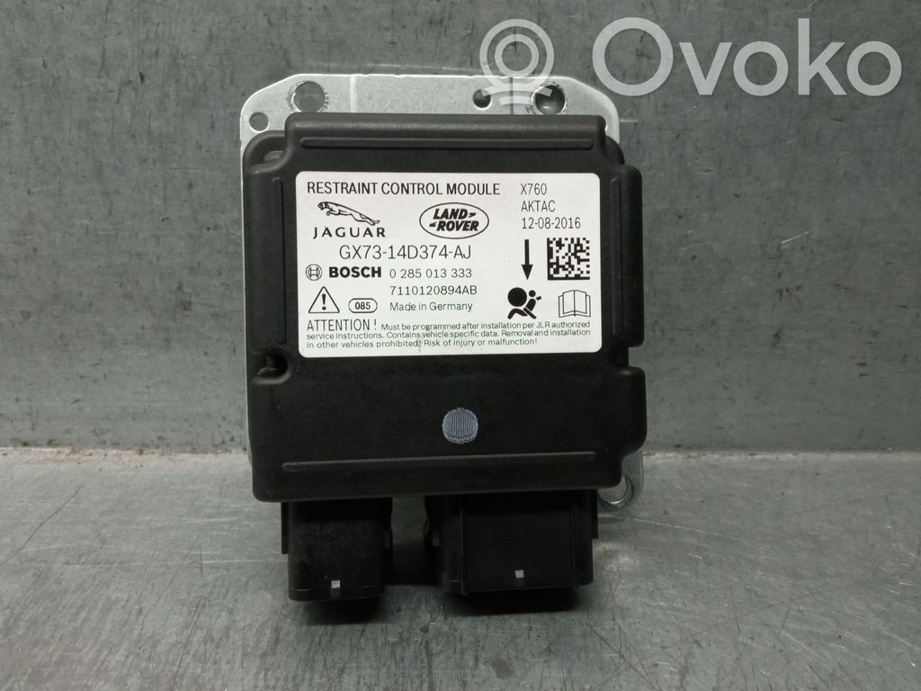 Sterownik / Moduł Airbag   GX7314D374AJ,0285013333BOSCH