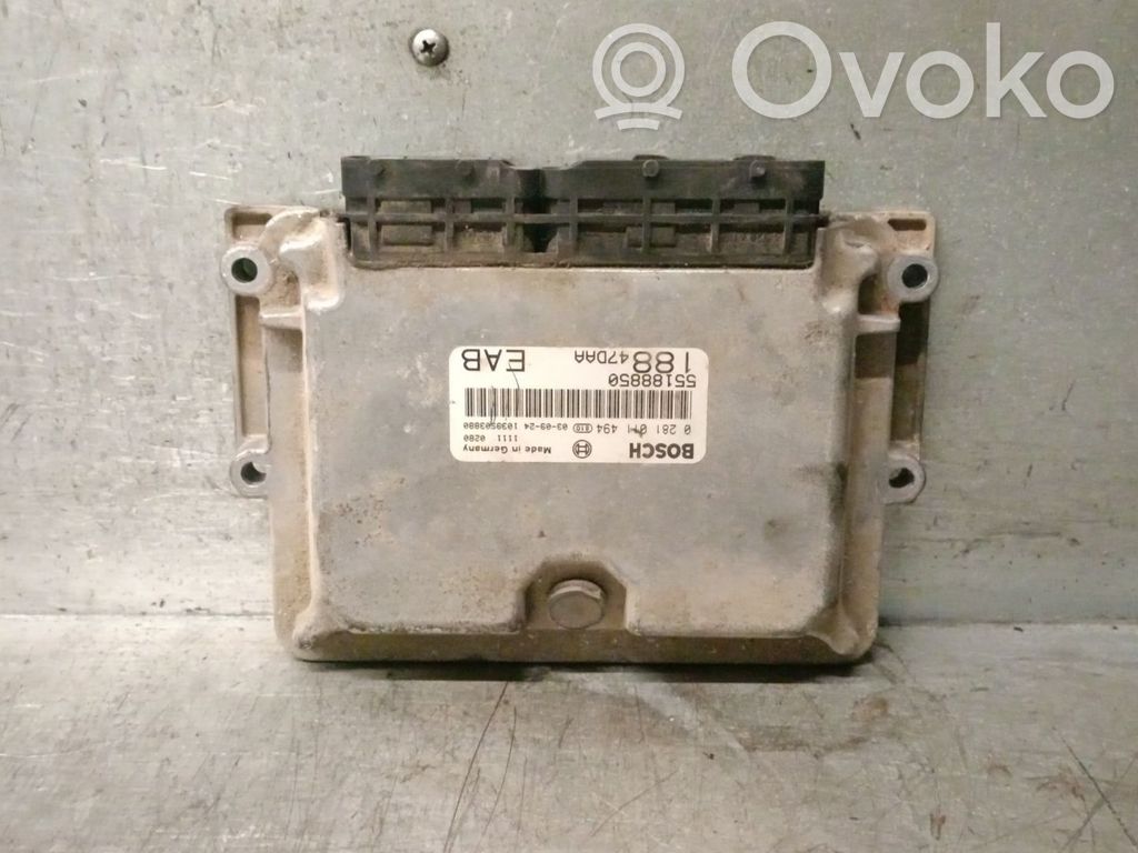 Fiat Punto (188) Unitate/modul de control motor 
