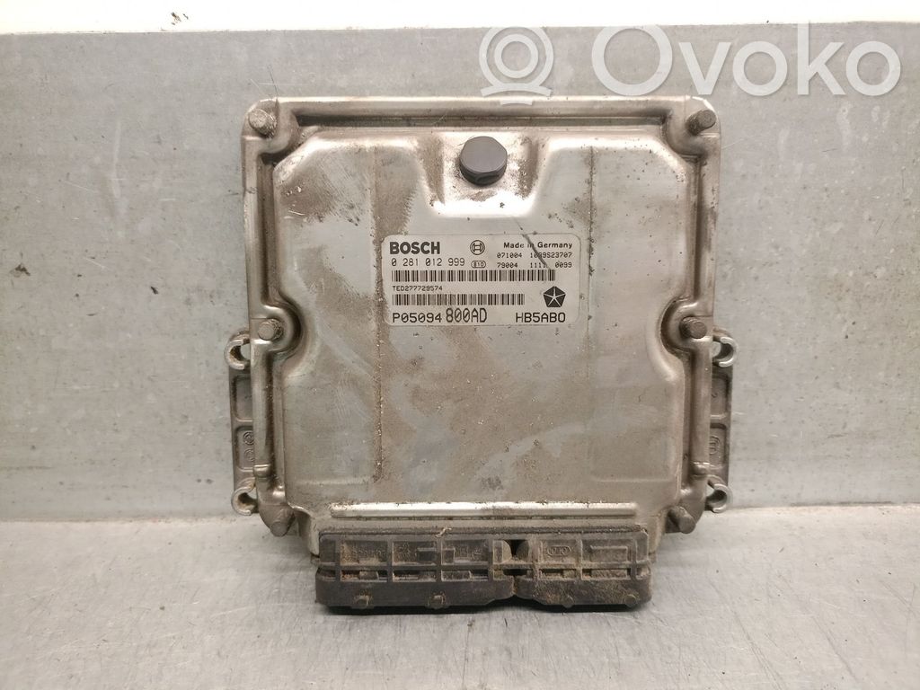 Engine control unit/module   P05094800AD,0281012999BOSCH