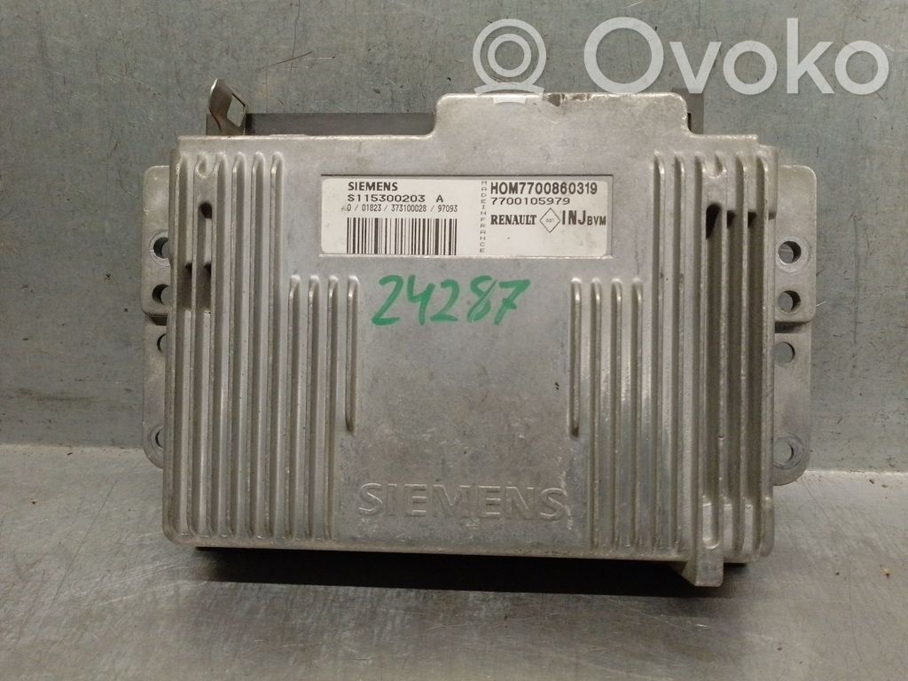Engine control unit/module   7700105979,S115300203SIEMENS