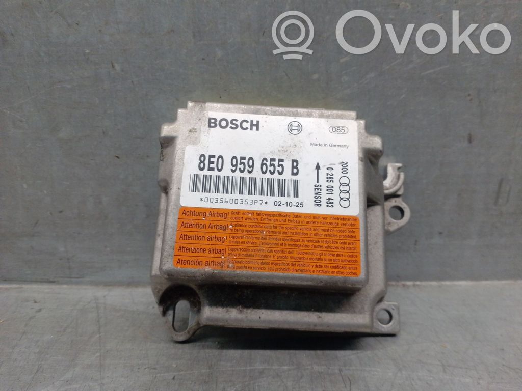 Centralina/modulo airbag   8E0959655B,0285001483BOSH