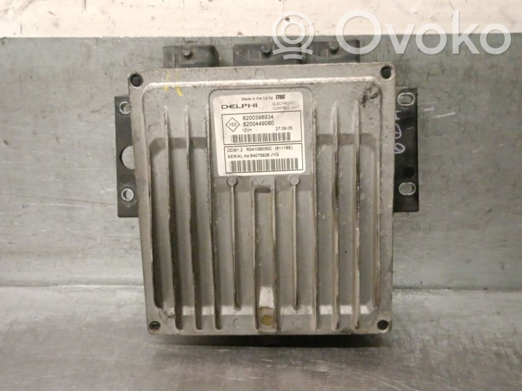 Engine control unit/module   8200398934,R0410B030CDELPHI