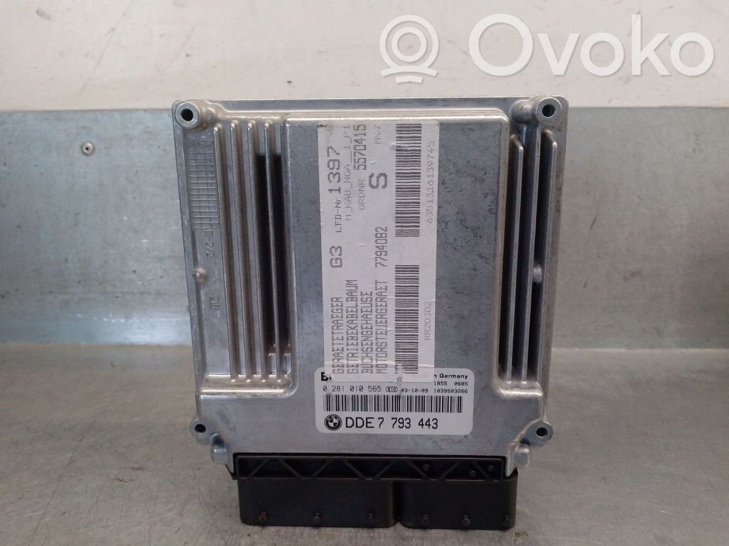 Engine control unit/module   DDE7793443,0281010565BOSCH
