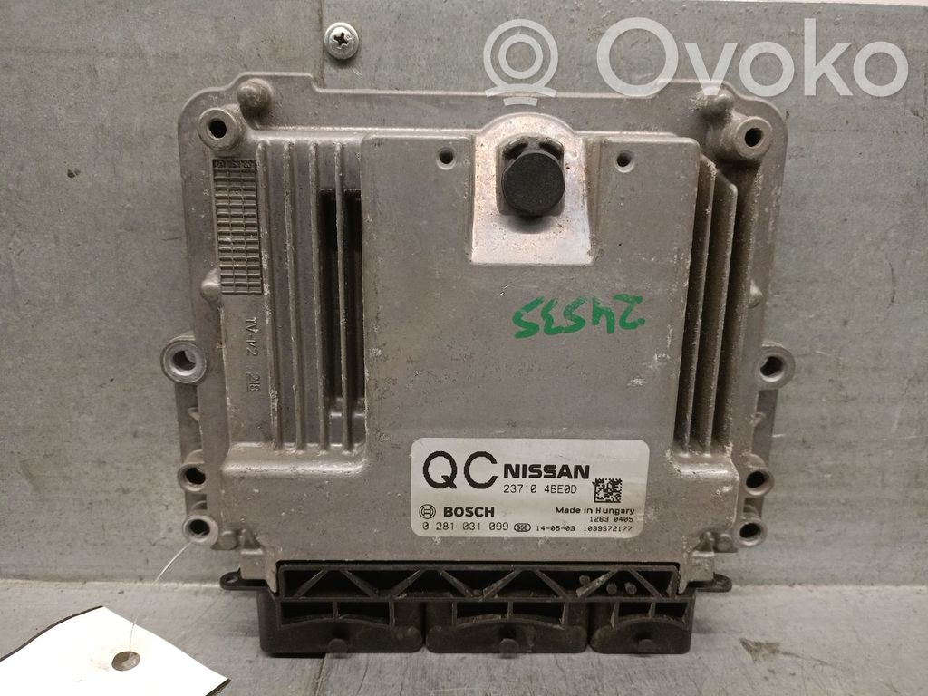 Engine control unit/module   237104BE0D,0281031099