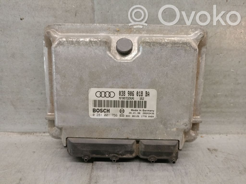 Engine control unit/module   038906018BA,0281001756