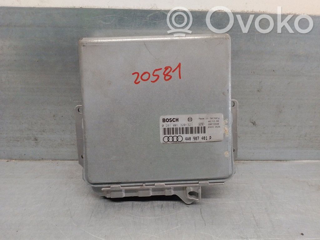 Engine control unit/module   4A0907401P,0281001320,BOSCH