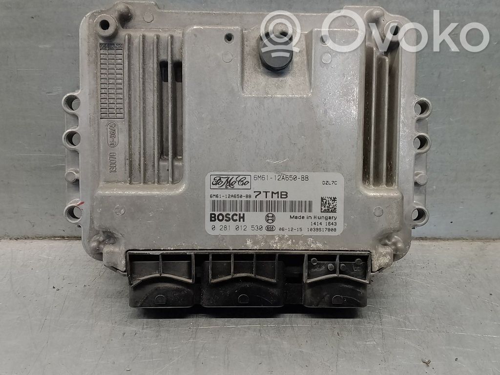 Engine control unit/module   6M6112A650BB,0281012530,BOSCH