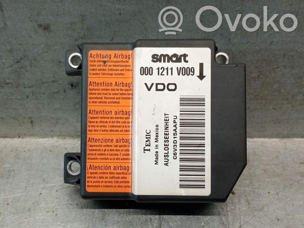 Smart ForTwo I Airbag control unit/module 