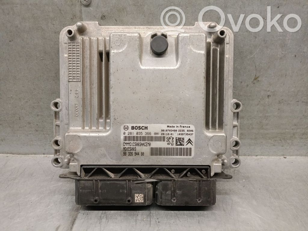 Peugeot Expert Engine control unit/module 