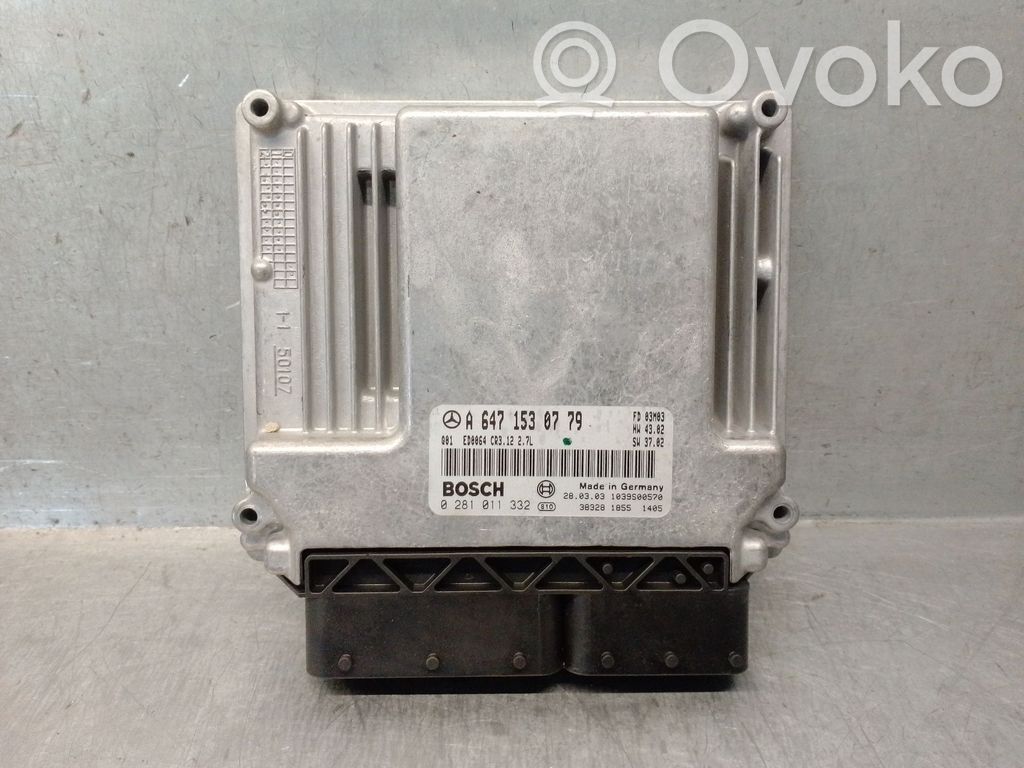 Engine control unit/module   A6471530779,0281011332