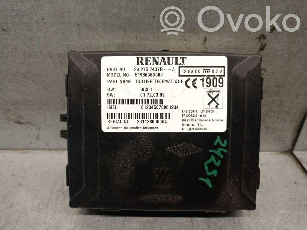 Renault Fluence Autres unités de commande / modules 