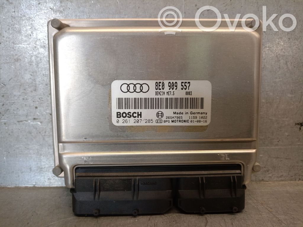 Engine control unit/module   8E0909557,0261207285