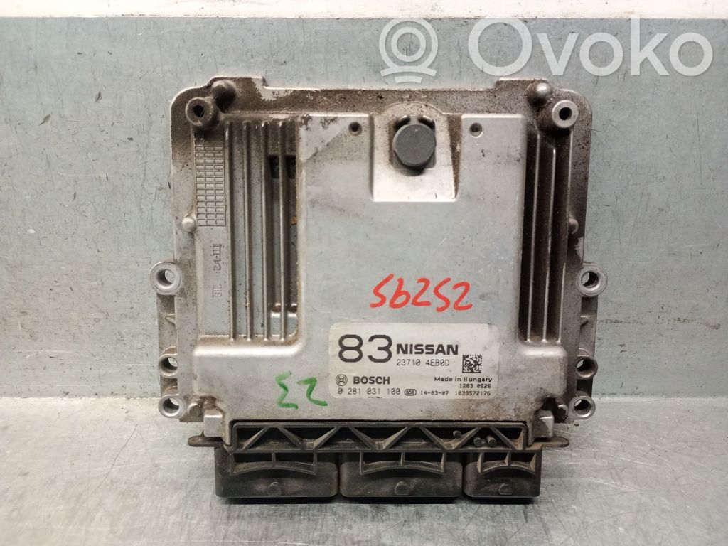 Engine control unit/module   237104EB0D,0281031100