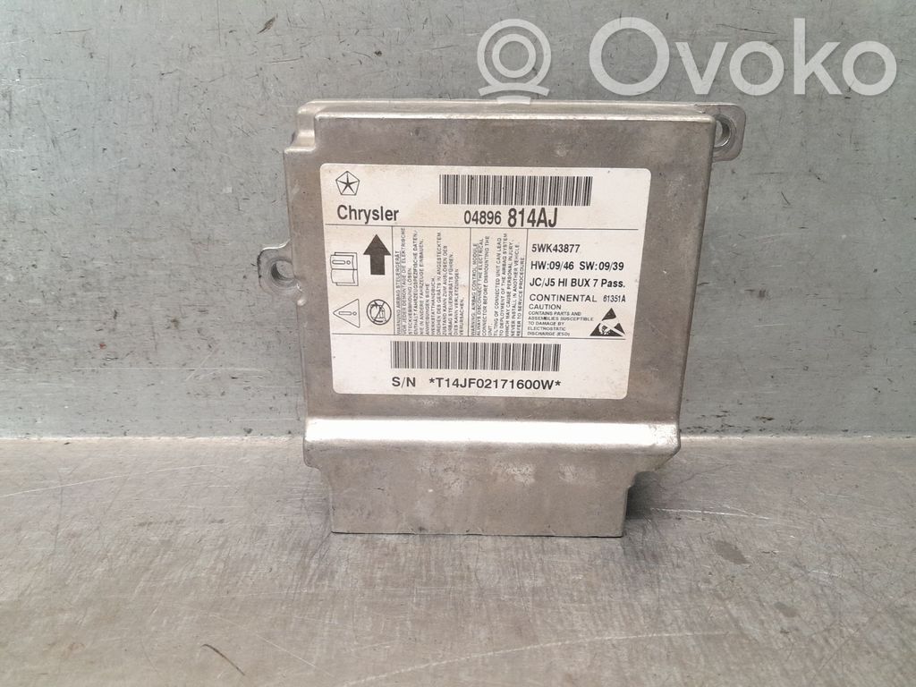 Unidad de control/módulo del Airbag   04896814AJ,5WK43877