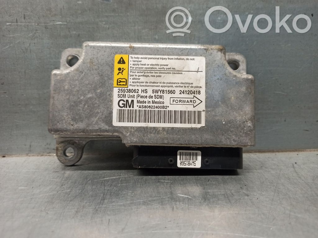 Chevrolet HHR Unidad de control/módulo del Airbag 