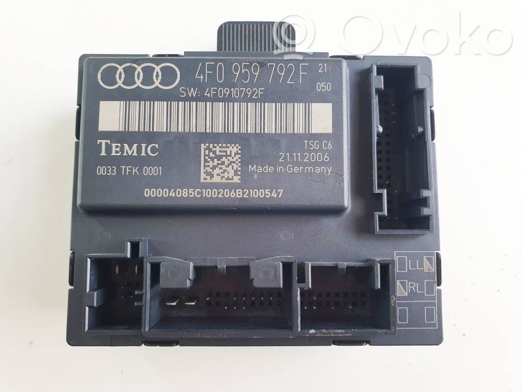 Audi A6 S6 C6 4F Door control unit/module 