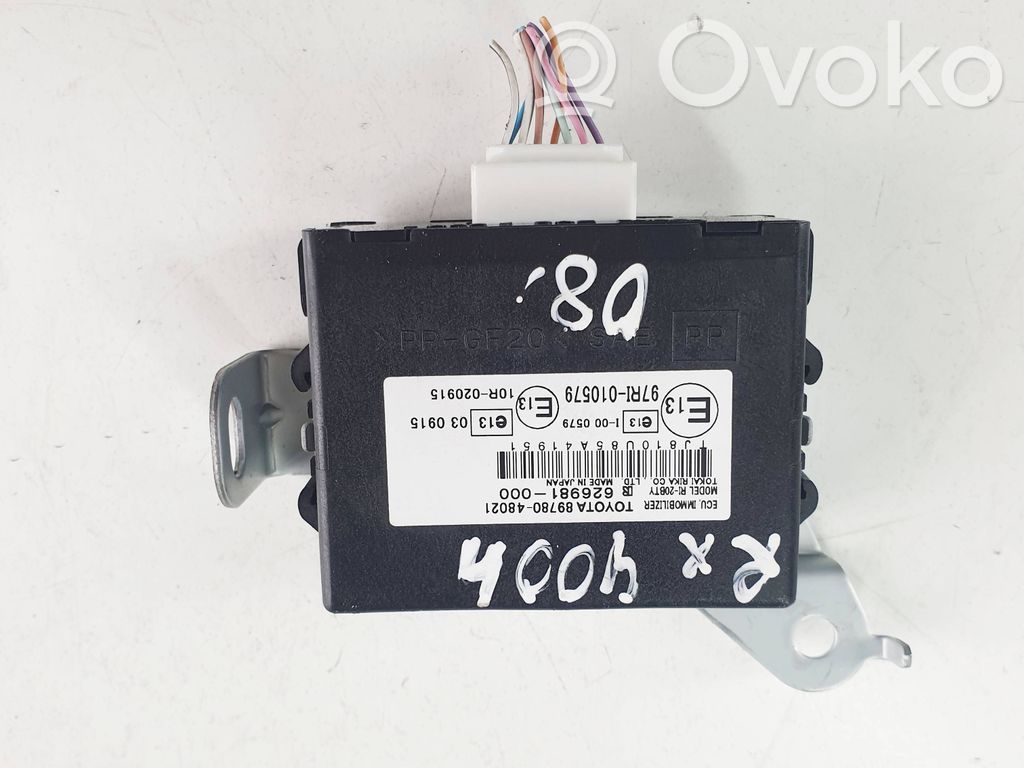 Lexus RX 330 - 350 - 400H Immobilizer control unit/module 