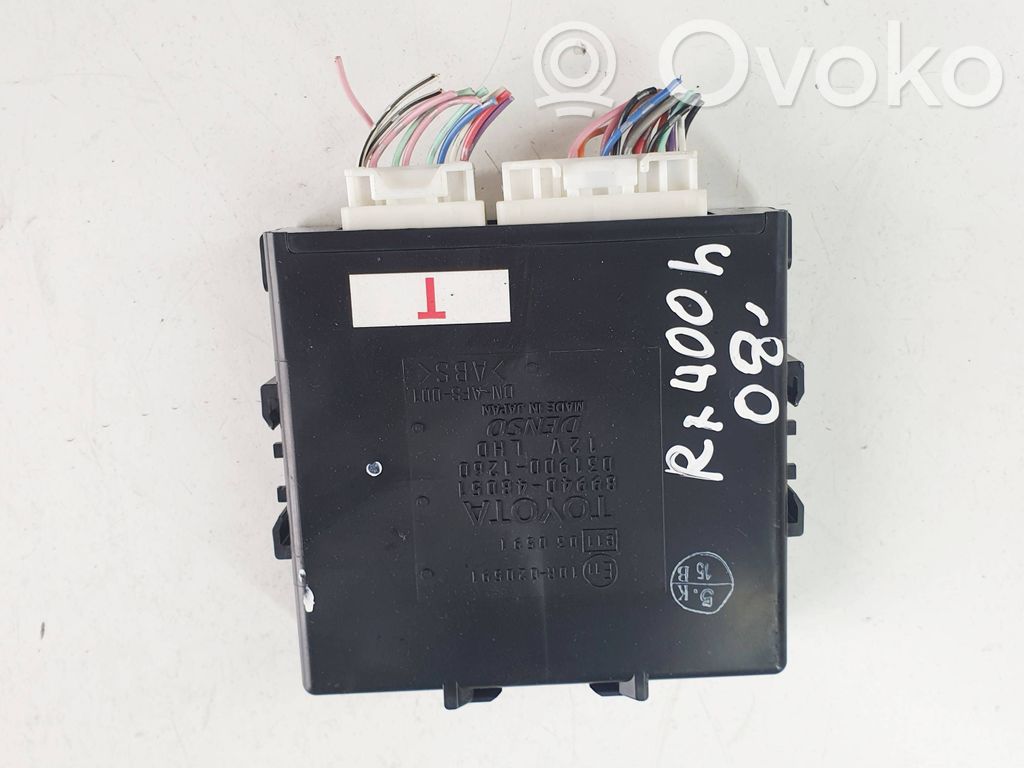 Lexus RX 330 - 350 - 400H Other control units/modules 