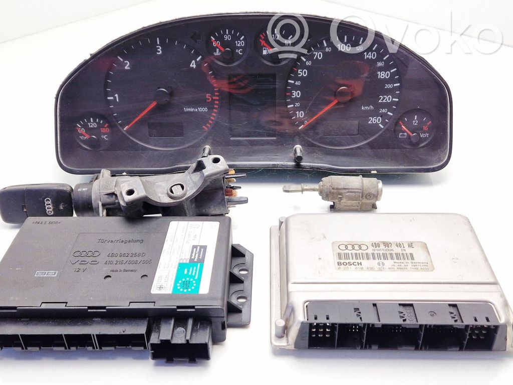 Audi A6 S6 C5 4B Engine ECU kit and lock set 