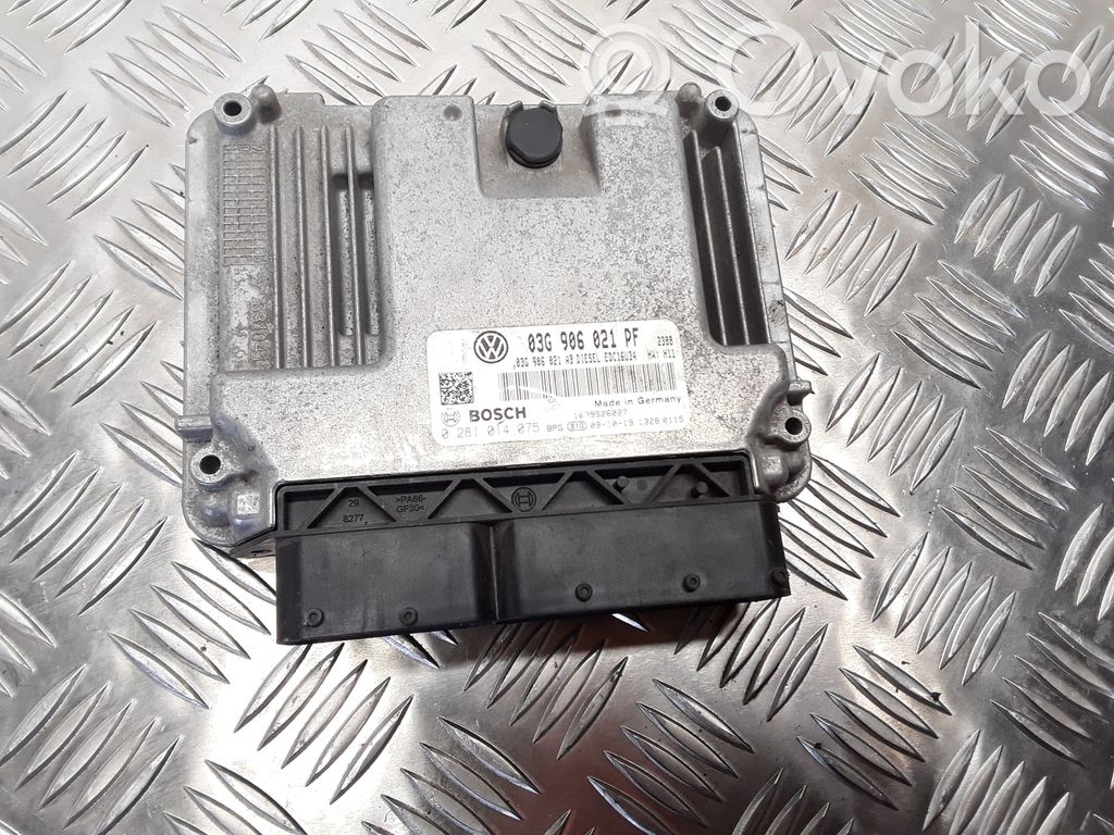 Engine control unit/module   03G906021PF,0281014075