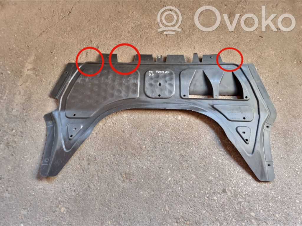 Volkswagen PASSAT B7 Osłona pod zderzak przedni / Absorber 