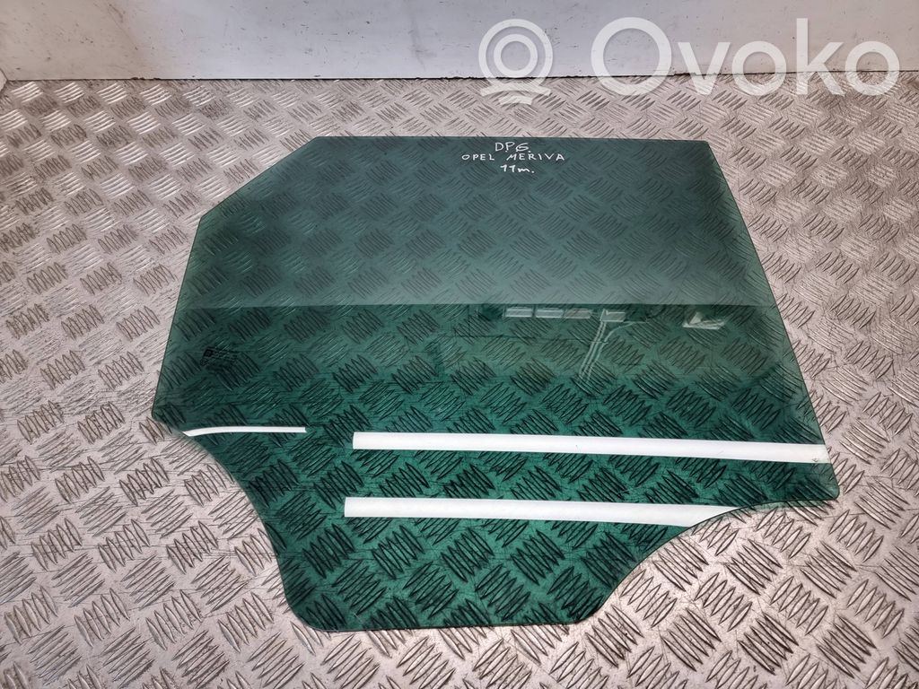 Opel Meriva B Rear door window glass 
