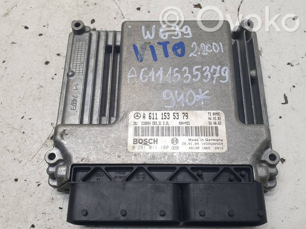Mercedes-Benz Vito Viano W638 Komputer / Sterownik ECU silnika 