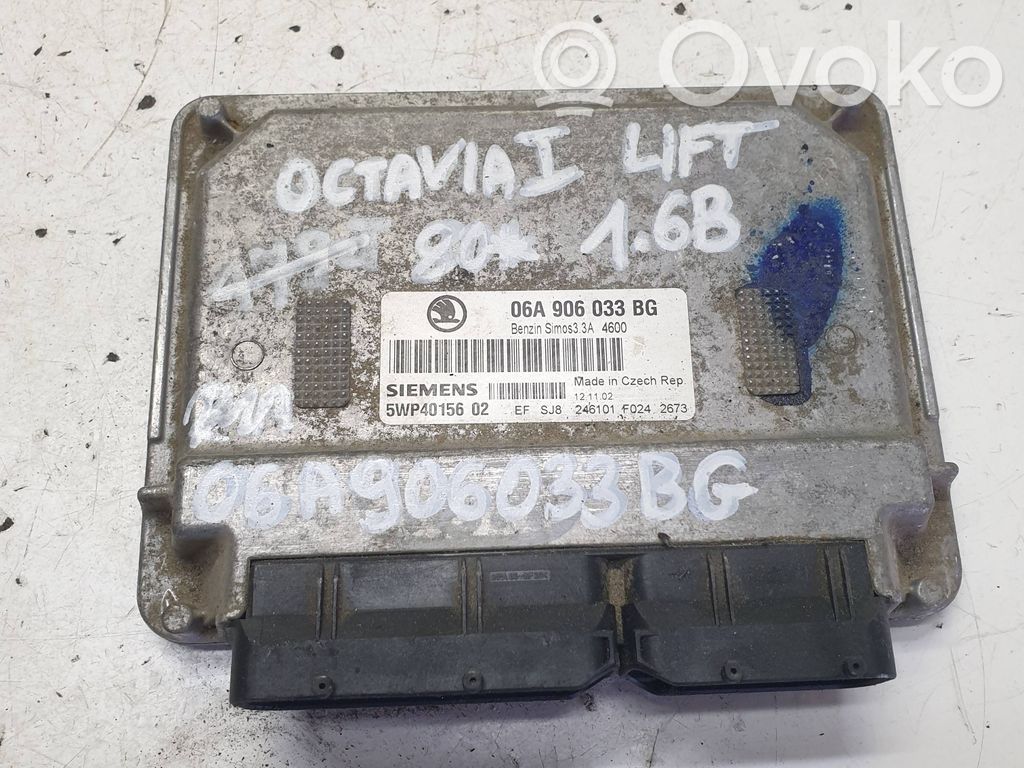 Engine control unit/module   06A906033BG,5WP4015602