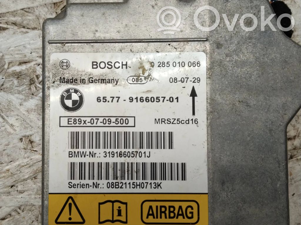 Airbag control unit/module   9166057,31916605701J,0285010066
