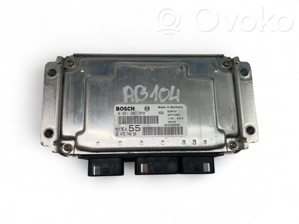 Engine control unit/module ECU   9647974080,0261207858