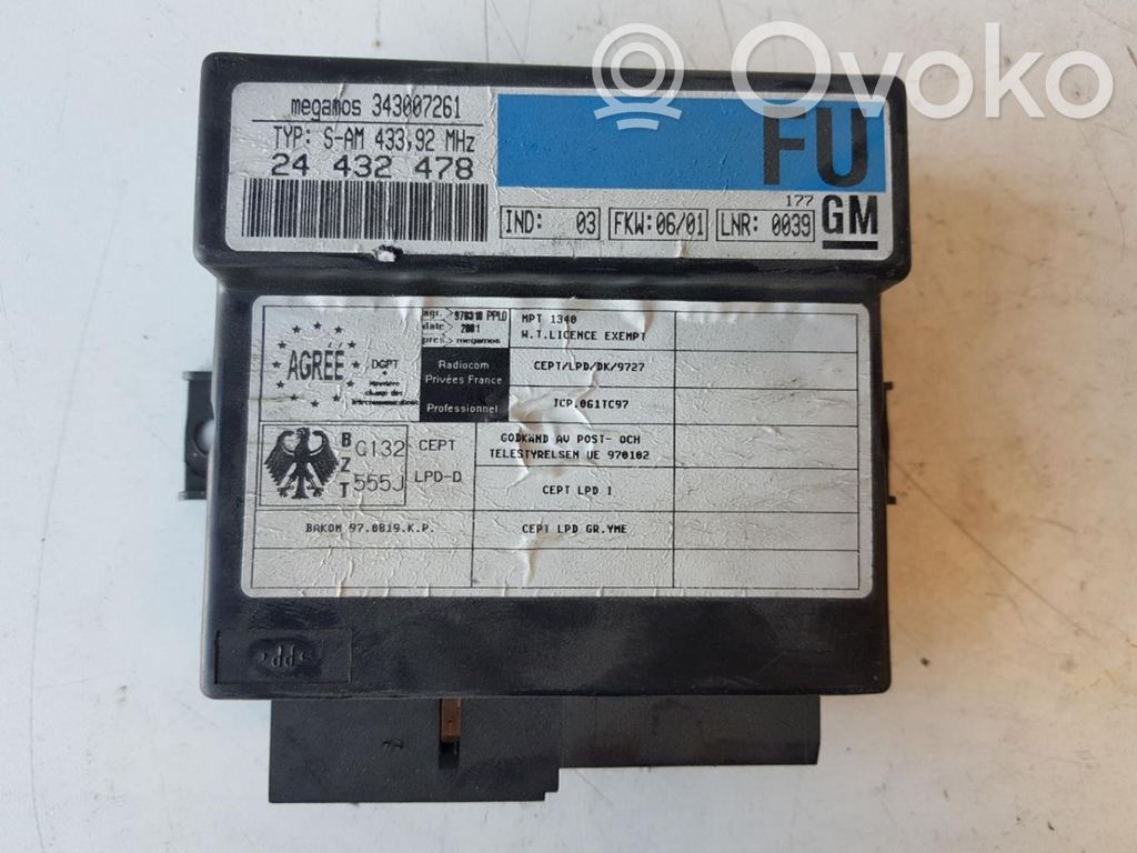 Opel Zafira A Mukavuusmoduuli 