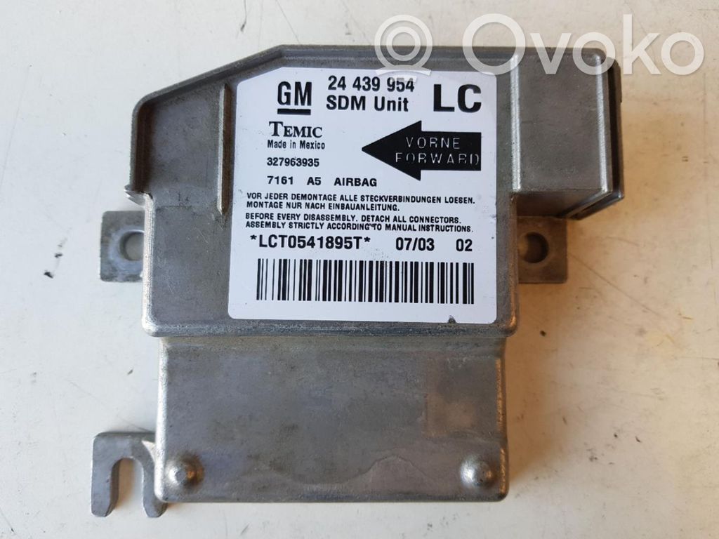 Opel Corsa C Module de contrôle airbag 