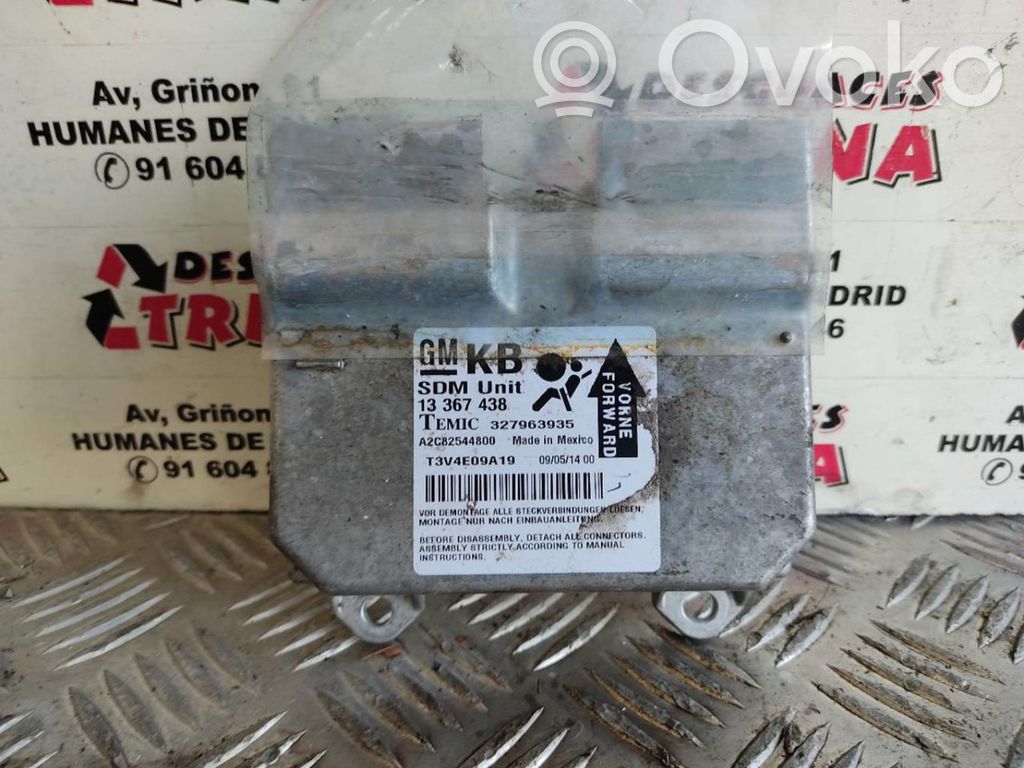 Unidad de control/módulo del Airbag   13367438