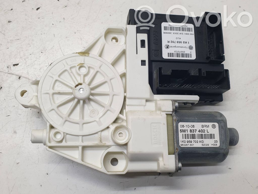 Volkswagen Golf Plus Silnik regulatora szyby drzwi przednich 