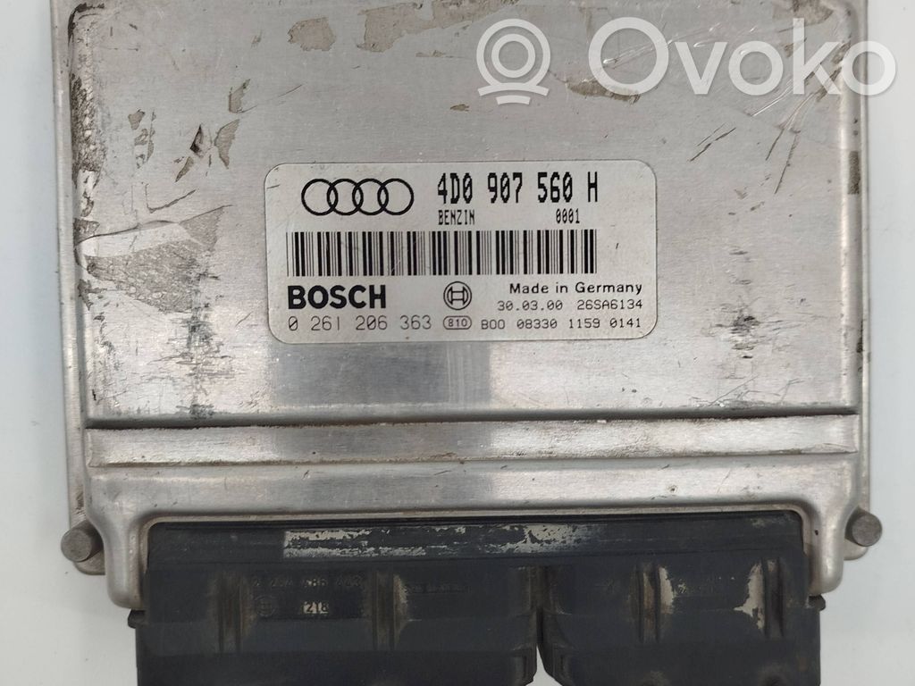 Engine control unit/module   4D0907560H,26SA6134,0261206363