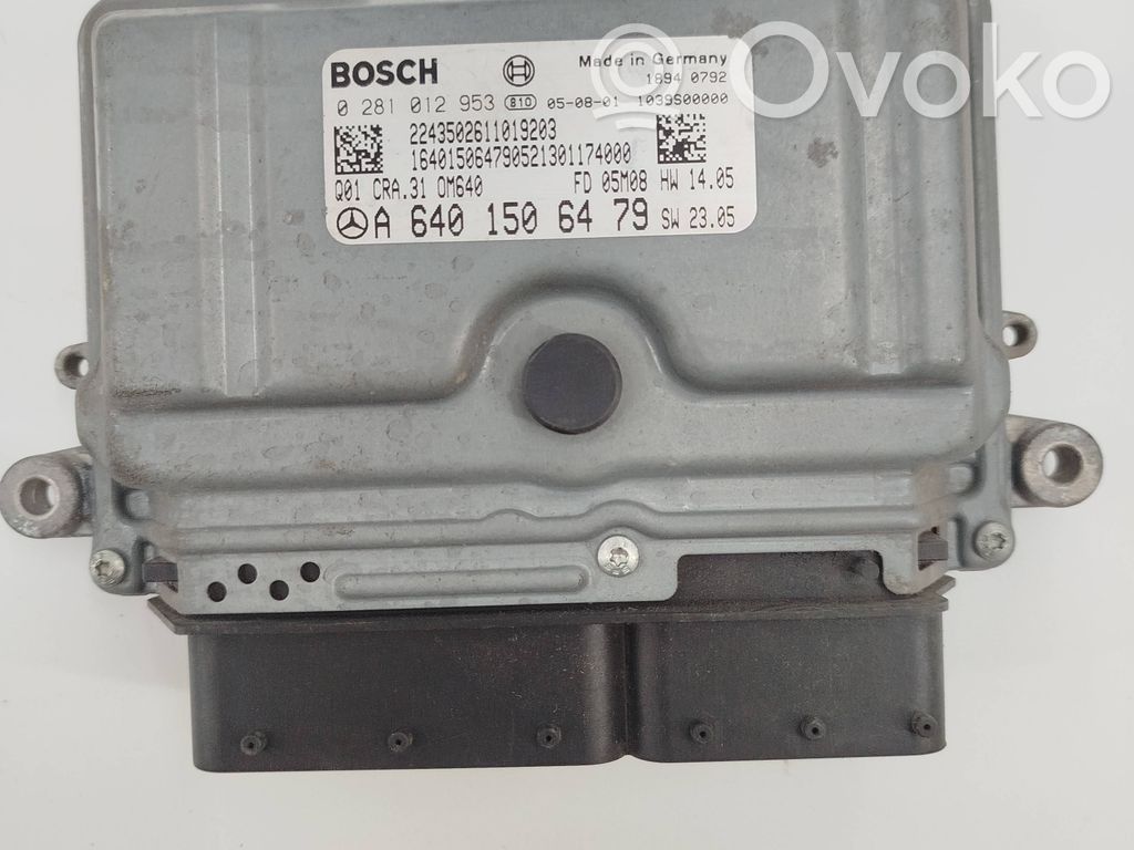 Engine control unit/module   0281012953,1039S00000,A6401506479