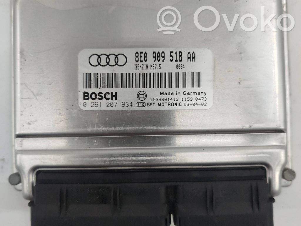 Engine control unit/module   8E0909518AA,1039S01413,0261207934