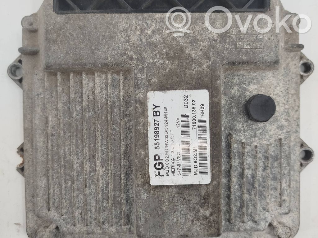 Opel Meriva A Engine control unit/module 