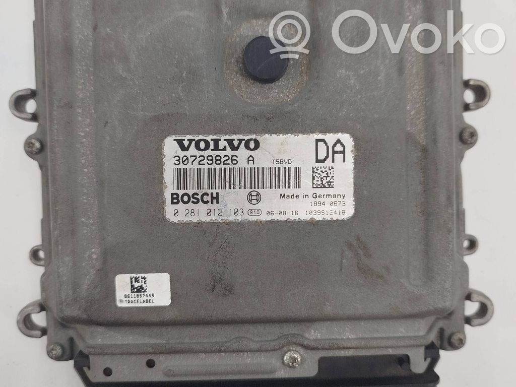 Engine control unit/module   30729826A,1039S12418,0281012103
