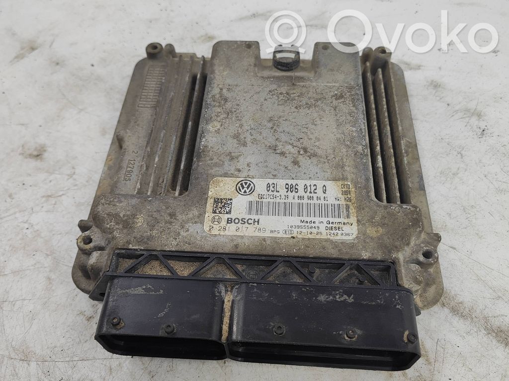 Volkswagen Crafter Engine ECU kit and lock set 