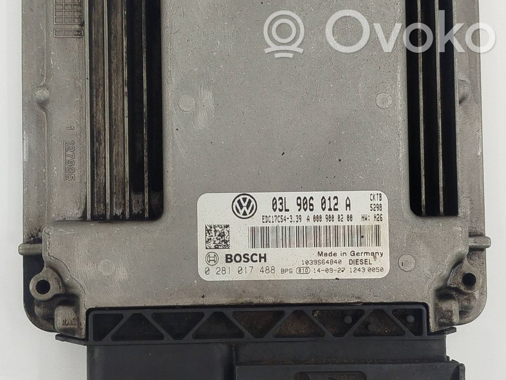 Volkswagen Crafter Engine control unit/module 