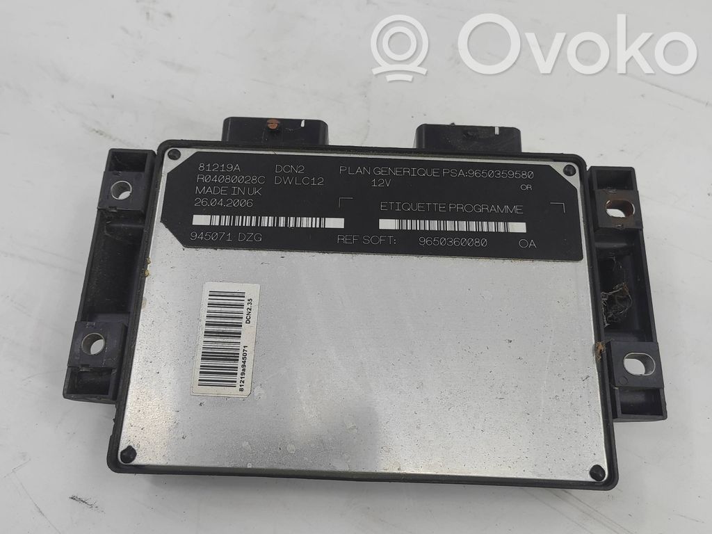 Citroen Berlingo Engine control unit/module 