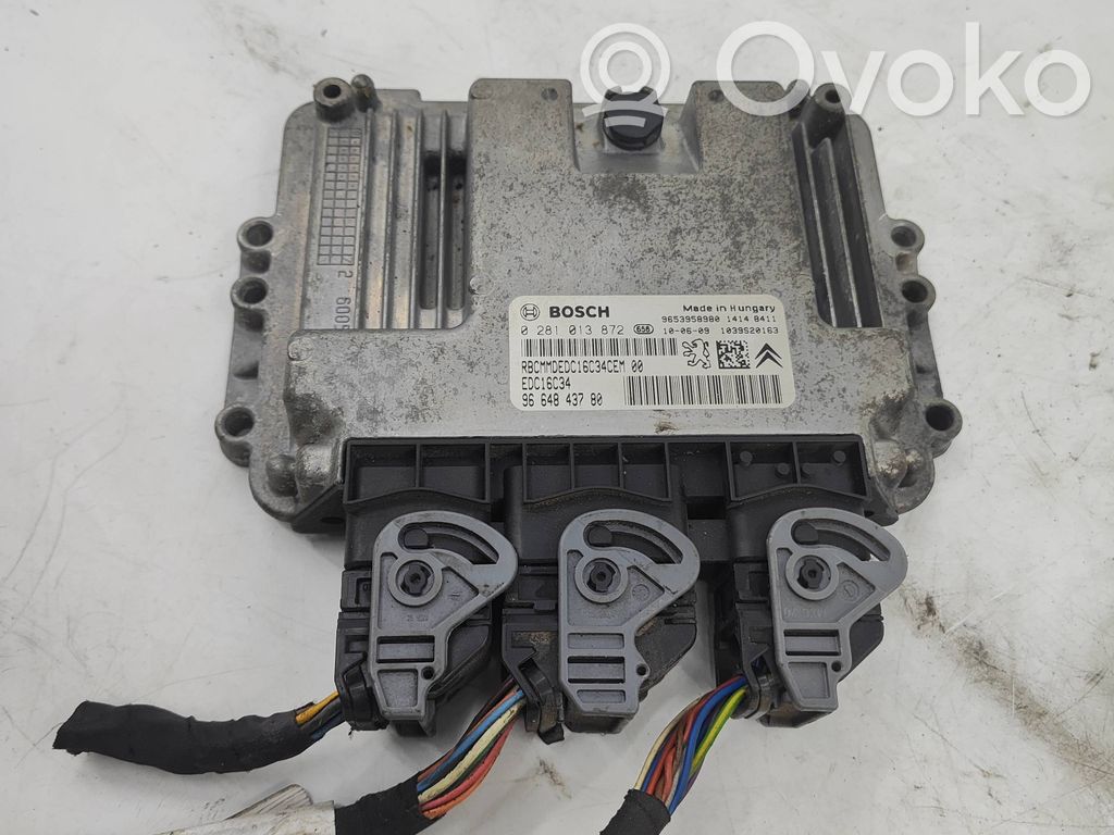 Engine control unit/module   9653958980,9664843780,0281013872