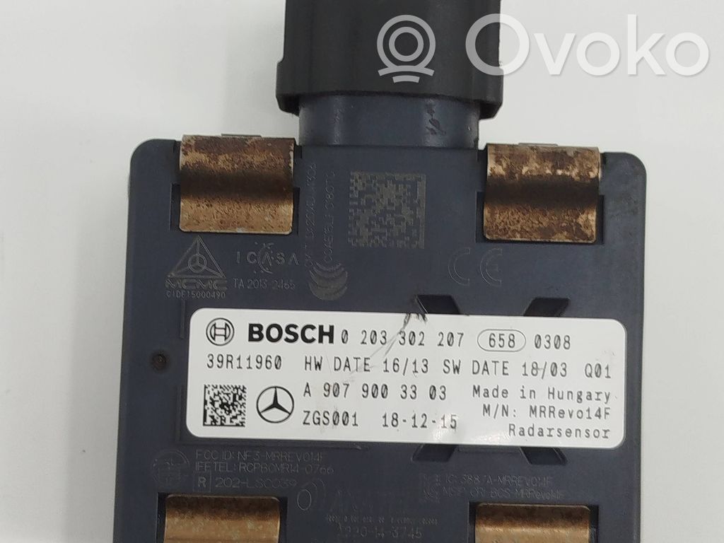 Mercedes-Benz Sprinter W907 W910 Sensor de radar Distronic 